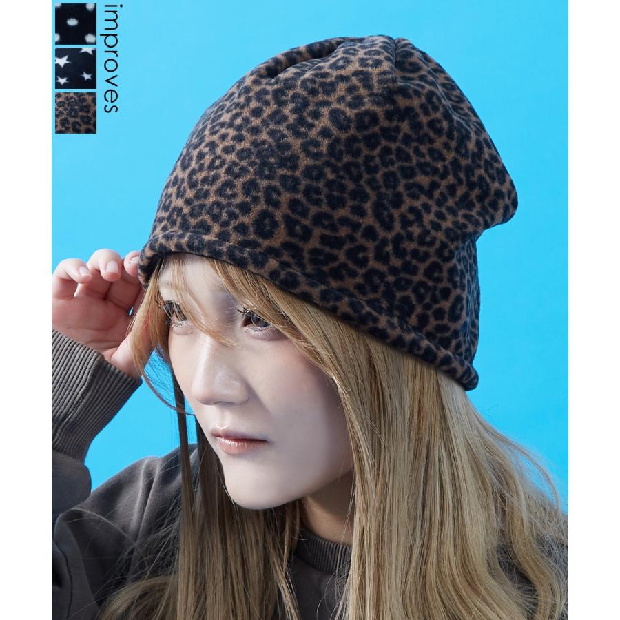 ニット帽 メンズ ニット帽子 ニットキャップ ビーニー 帽子 総柄 カジュアル ストリート スケーター アメカジ 古着MIX 韓国ファッション ブラック ブラウン | improves