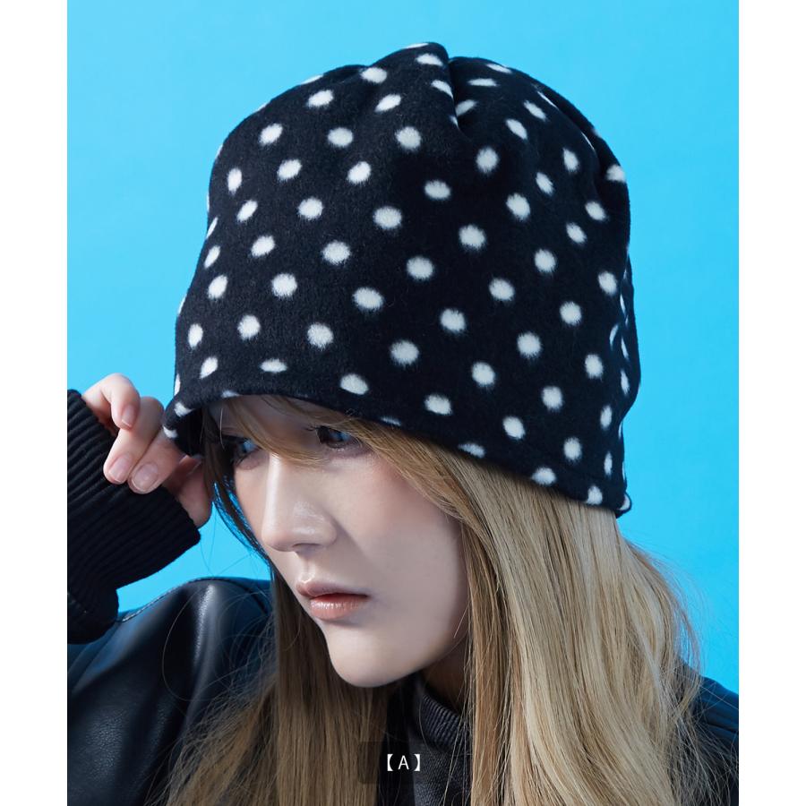 ニット帽 メンズ ニット帽子 ニットキャップ ビーニー 帽子 総柄 カジュアル ストリート スケーター アメカジ 古着MIX 韓国ファッション ブラック ブラウン | improves | 04