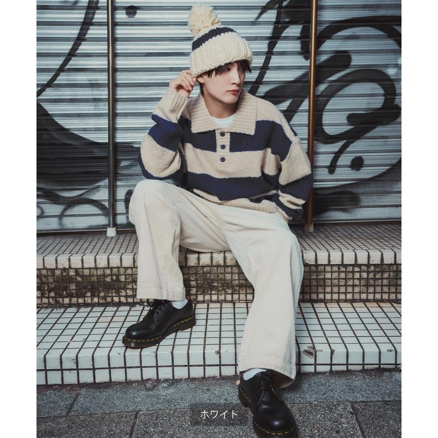 ニット帽 メンズ ニット帽子 ニットキャップ ビーニー 帽子 ボンボン カジュアル ストリート スケーター アメカジ 古着MIX 韓国ファッション | improves | 11