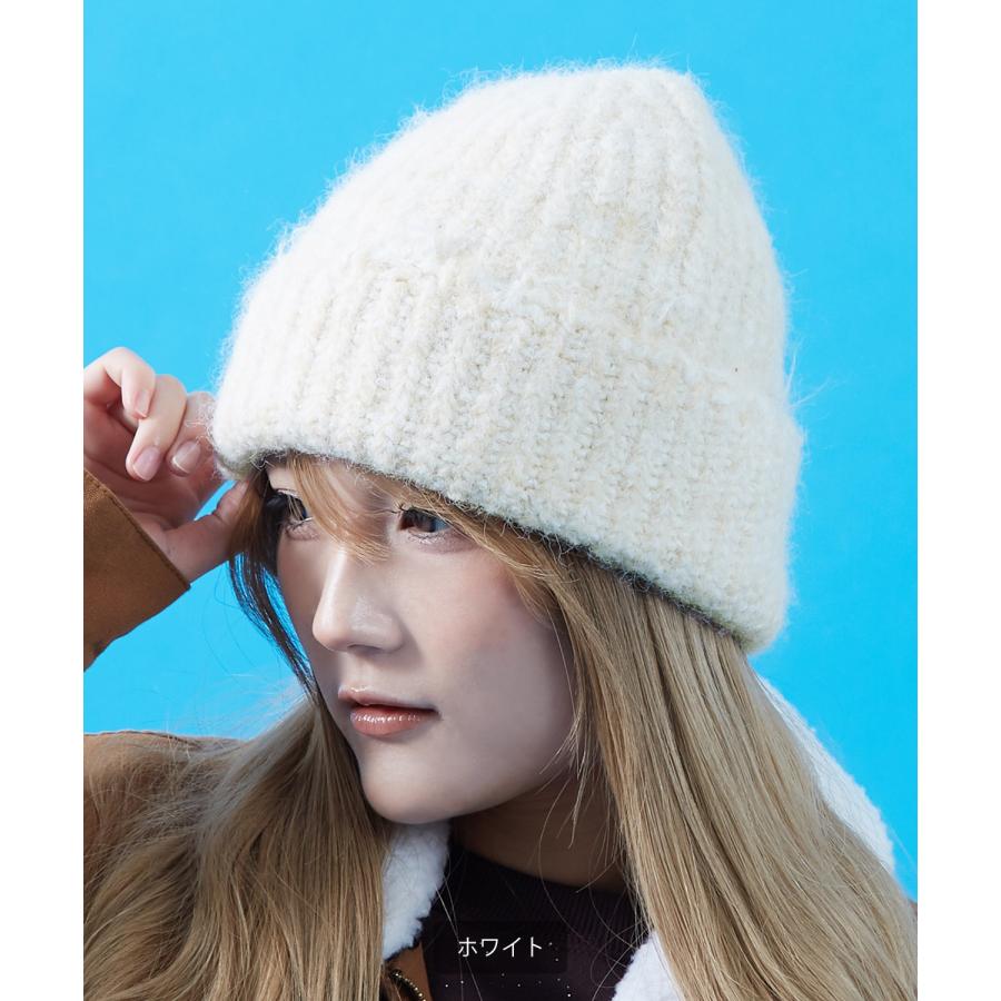 ニットキャップ ビーニー メンズ レディース ふわふわ モヘア風 ミックスカラー ニット帽 ニットワッチ ストリート 古着MIX 韓国ファッション Y2K カジュアル | improves | 15
