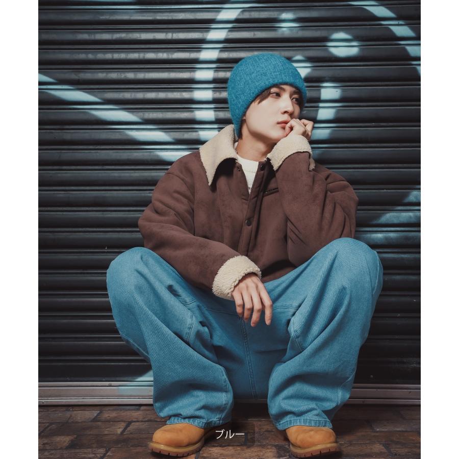 ニット帽 メンズ ニット帽子 ニットキャップ ビーニー 帽子 カジュアル ストリート スケーター アメカジ 古着MIX 韓国ファッション | improves | 08