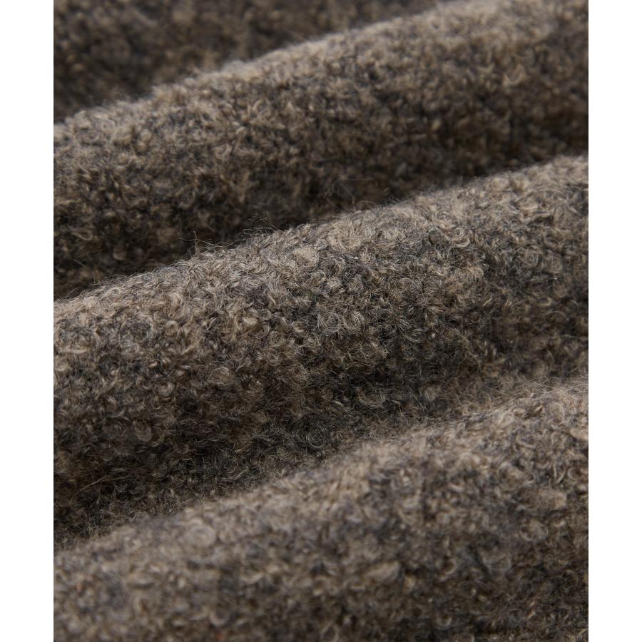 ポロニット セーター メンズ レディース モヘアライク ルーズシルエット ボリューム袖 長袖 カーリーニット レトロ カジュアル ユニセックス ゆるニット | improves | 18