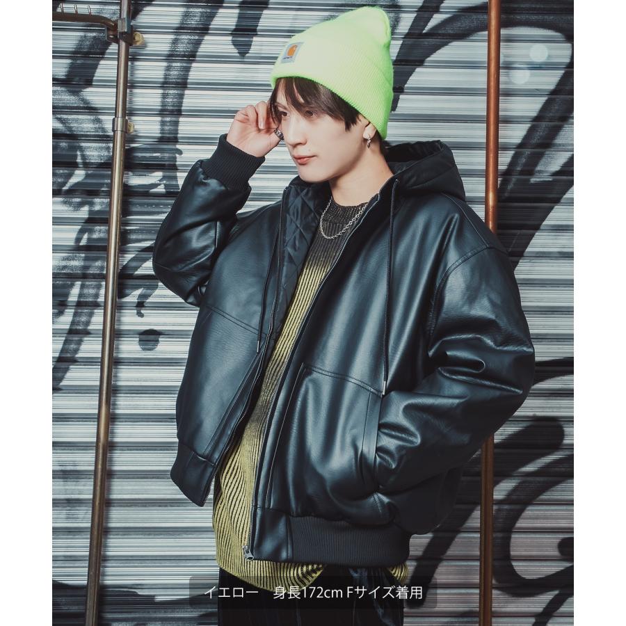 ニット セーター メンズ レディース オーバーサイズ ビッグシルエット クルーネック グラデーション ダメージ加工 ストリート Y2K 韓国 古着MIX アクリル | improves | 14