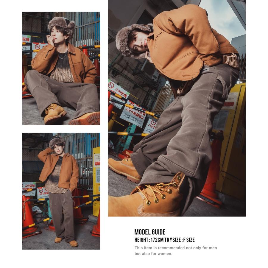 ニット セーター メンズ レディース オーバーサイズ ビッグシルエット クルーネック グラデーション ダメージ加工 ストリート Y2K 韓国 古着MIX アクリル | improves | 21