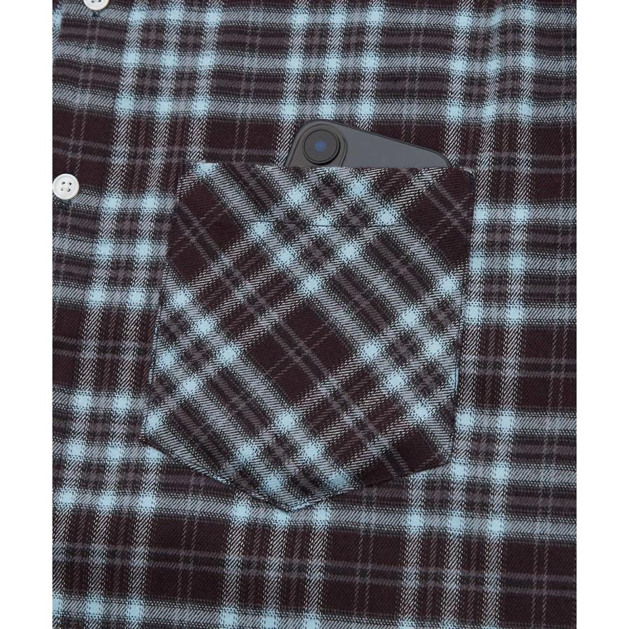 チェックシャツ クロップド丈 メンズ 長袖シャツ グランジファッション ストリート オーバーサイズ ビッグシルエット Y2K 韓国 古着MIX アメカジ カジュアル | improves | 20