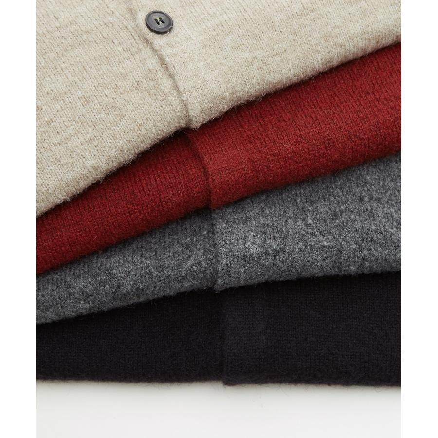 ニットカーディガン メンズ レディース オーバーサイズ ざっくり カーデ ルーズ ビッグシルエット シャギー モヘア Vネック クルーネック 古着MIX 韓国 | improves | 22