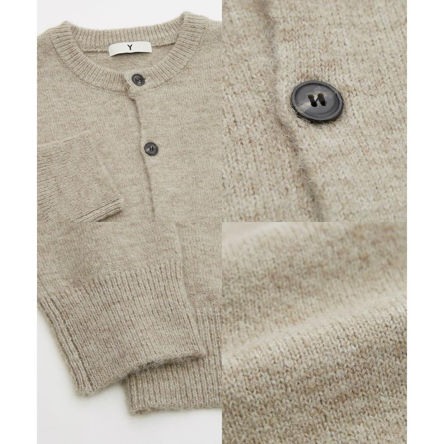 ニットカーディガン メンズ レディース オーバーサイズ ざっくり カーデ ルーズ ビッグシルエット シャギー モヘア Vネック クルーネック 古着MIX 韓国 | improves | 23