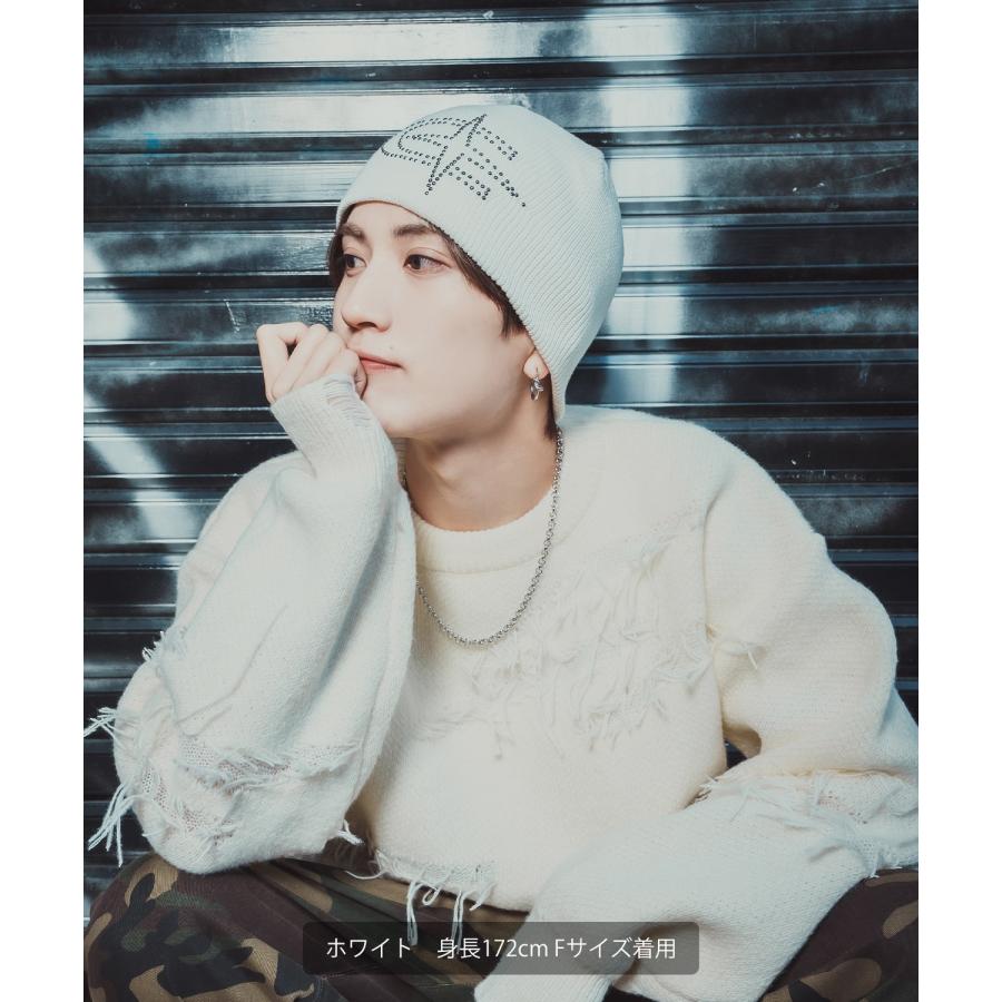 ダメージセーター グランジニット メンズ ストリート系 モード系 トップス セーター 大きめ ルーズシルエット 韓国ファッション 古着MIX | improves | 16