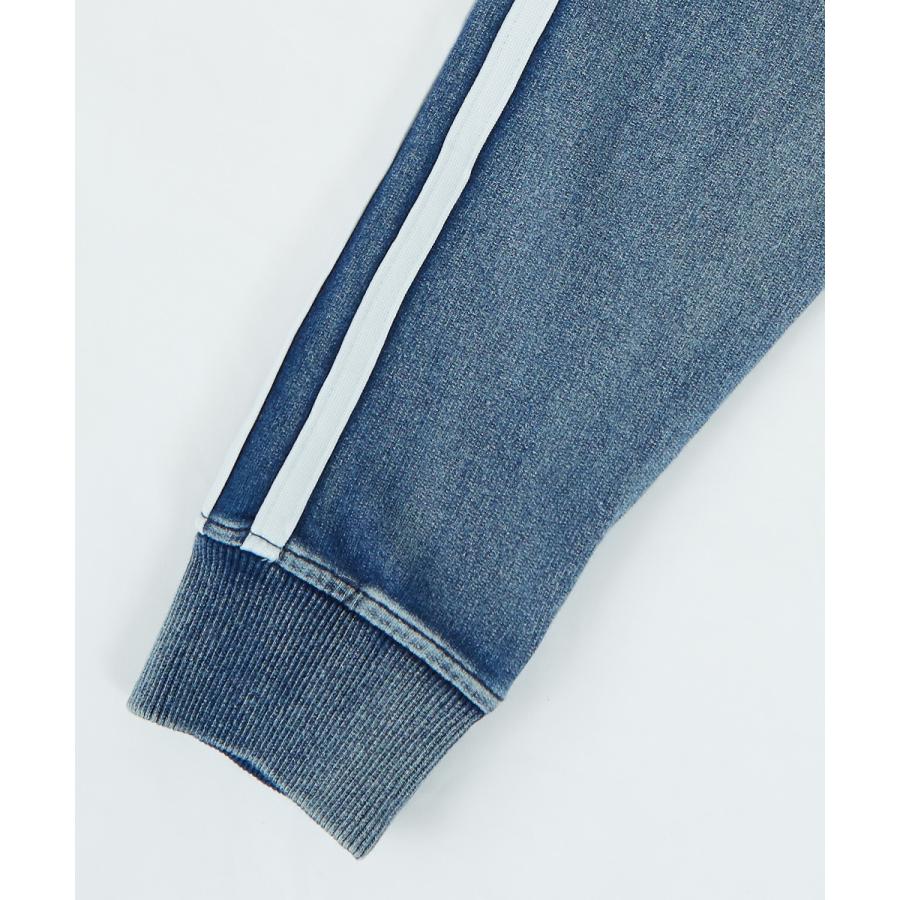 デニムジャケット メンズ スウェットデニム カットデニム ジャージ ジャケット トラックジャケット サイドライン improves | improves | 16