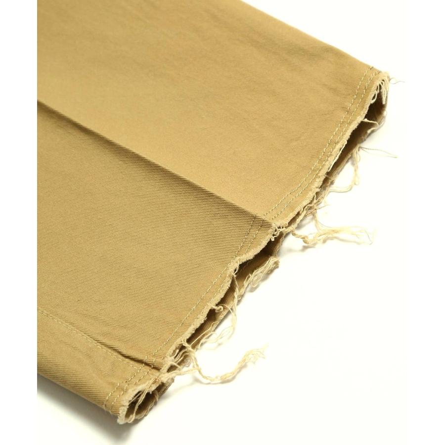 チノパンツ メンズ ワイドパンツ アンクルパンツ テーパードパンツ センタープレス アンクル丈 黒 | improves | 11