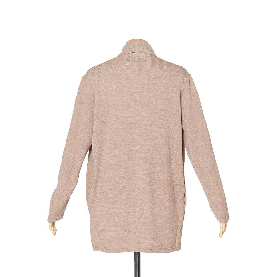 ショール カーディガン メンズ ニット セーター ショールカラー 春 アウター ジャケット オーバーサイズ ベージュ ネイビー | improves | 08