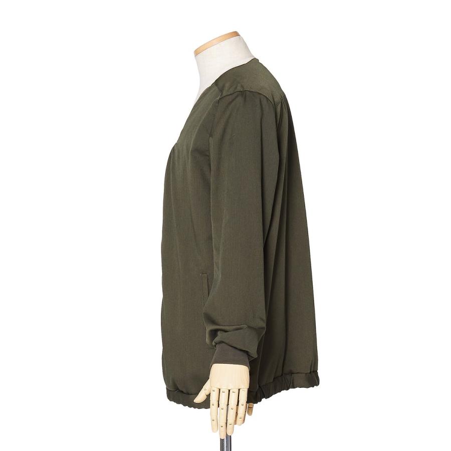 スーツ生地 Vジップ カーディガン メンズ 春 アウター ジャケット ブルゾン ジャンパー ジャンバー カーキ グレー きれいめ | improves | 11