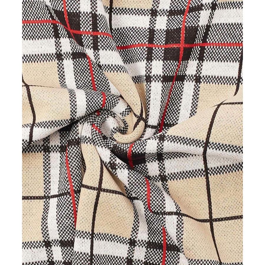 チェック ビッグシルエット ニット メンズ オーバーサイズ セーター 大きいサイズ ビッグニット クルーネック ジャガード | improves | 11