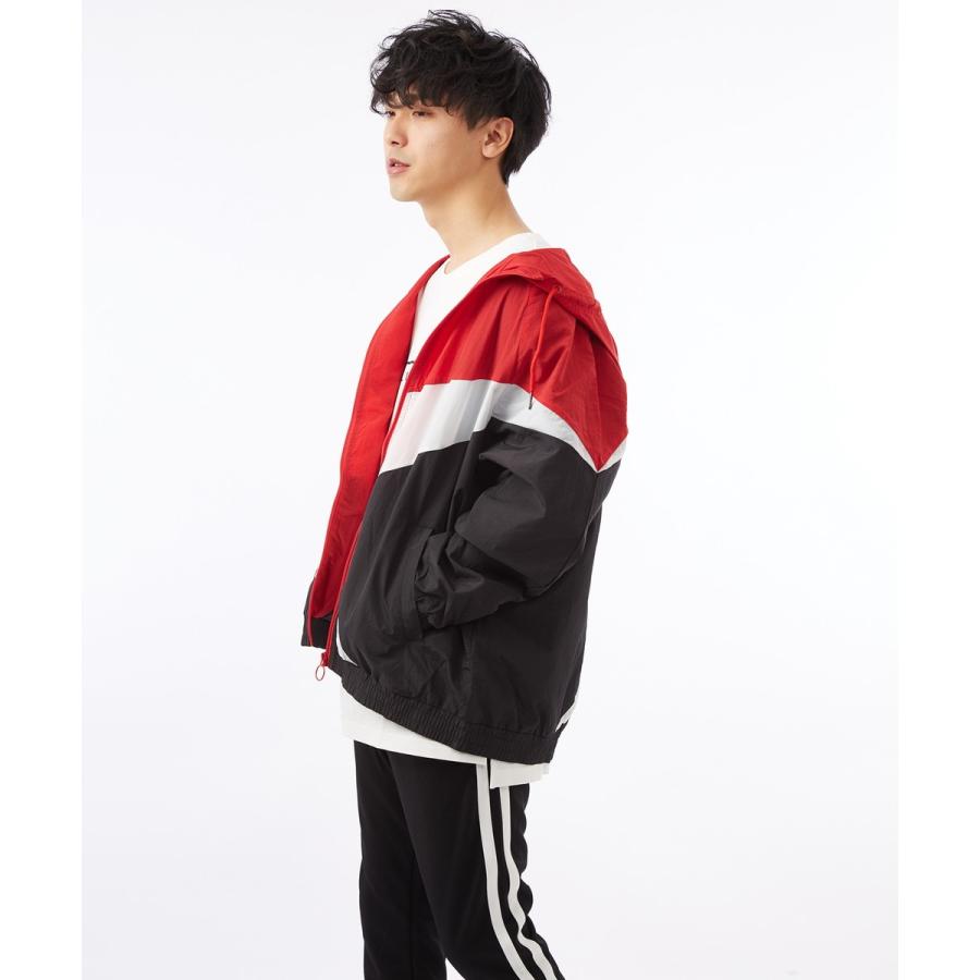 ビッグシルエット ナイロンジャケット マウンテンパーカー マンパー メンズ ビッグサイズ 大きいサイズ 星 スター 黒 青 赤 | improves | 02