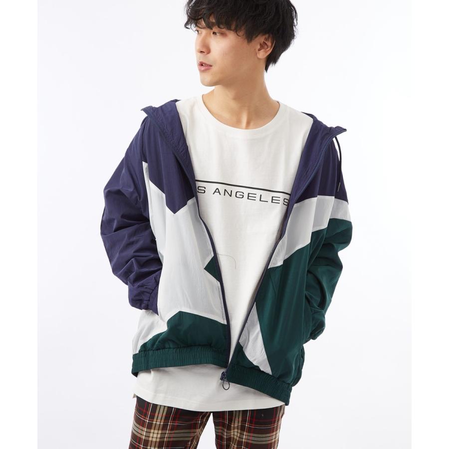 ビッグシルエット ナイロンジャケット マウンテンパーカー マンパー メンズ ビッグサイズ 大きいサイズ 星 スター 黒 青 赤 | improves | 05