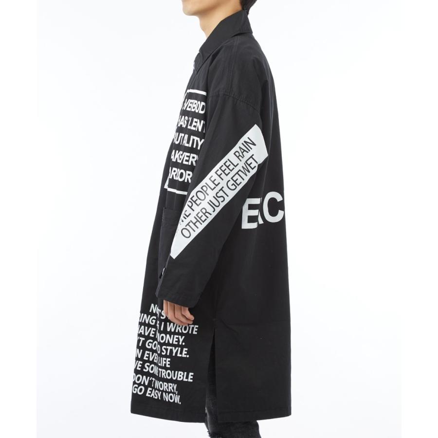 ビッグシルエット コート メンズ ロング オーバーサイズ ミリタリージャケット ロングコート ビックシルエット アウター 黒 | improves | 10