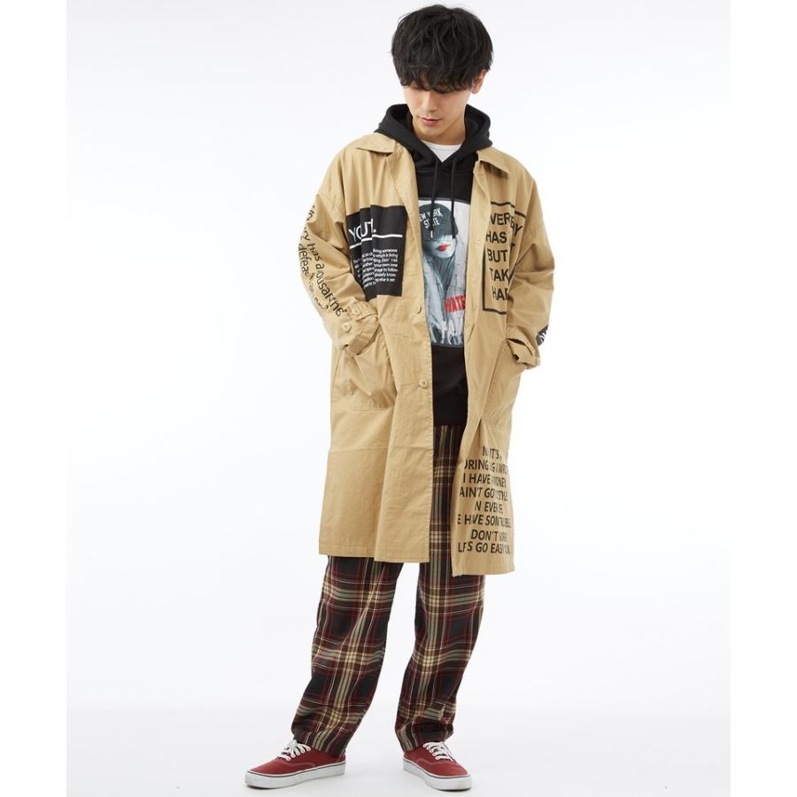 ビッグシルエット コート メンズ ロング オーバーサイズ ミリタリージャケット ロングコート ビックシルエット アウター 黒 | improves | 15