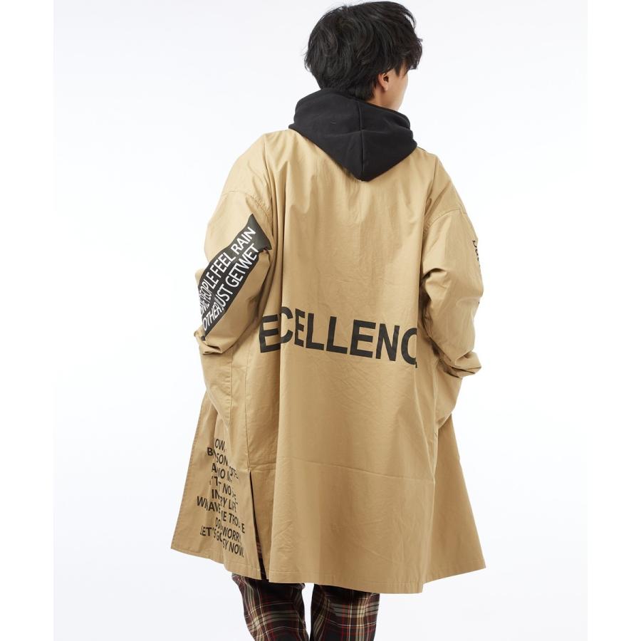 ビッグシルエット コート メンズ ロング オーバーサイズ ミリタリージャケット ロングコート ビックシルエット アウター 黒 | improves | 03