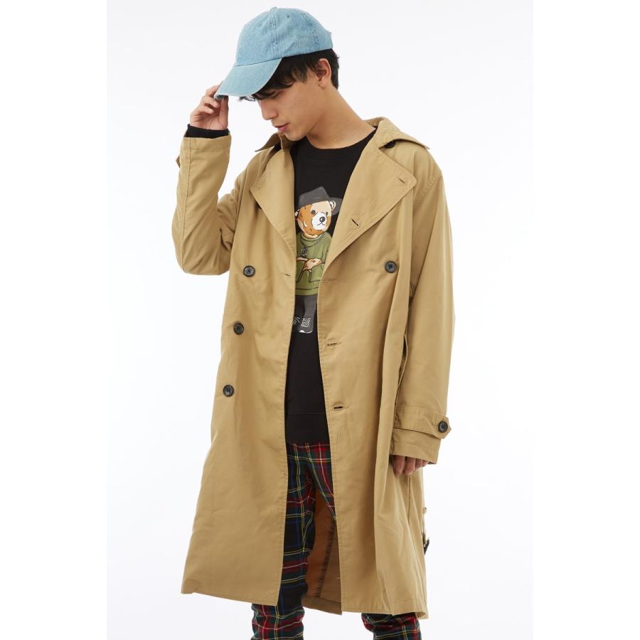 ロング トレンチコート メンズ ロングコート ロング丈 ミリタリー