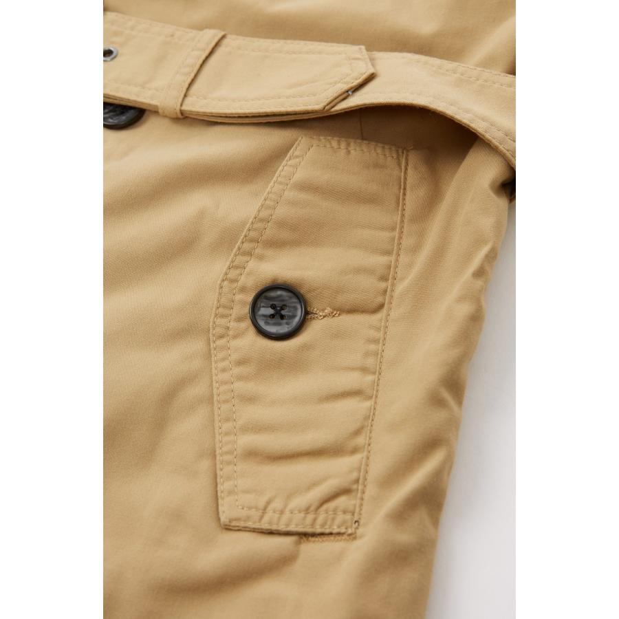 ロング トレンチコート メンズ ロングコート ロング丈 ミリタリー コート 春 アウター デニム ジャケット ベージュ 黒 | improves | 13