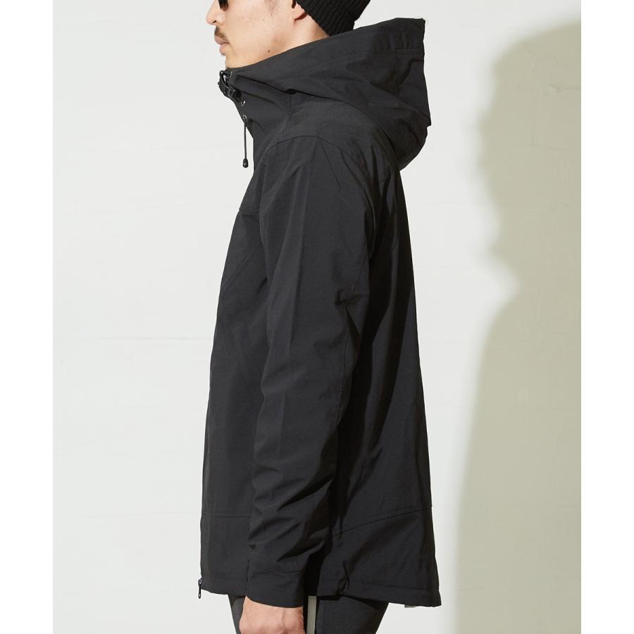 マウンテンパーカー メンズ 迷彩 チェック マンパー ライトジャケット ボリュームネック ナイロン カモフラ 黒 ストリート系 | improves | 10