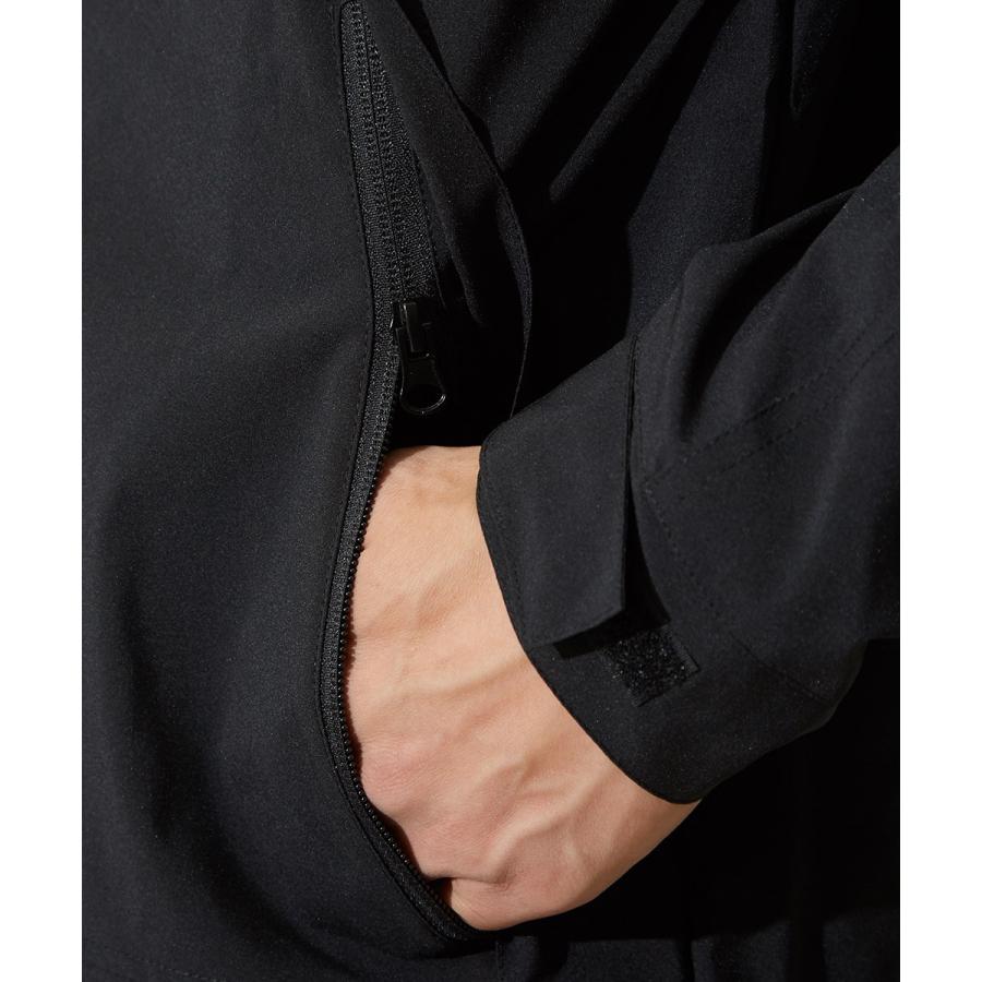 マウンテンパーカー メンズ 迷彩 チェック マンパー ライトジャケット ボリュームネック ナイロン カモフラ 黒 ストリート系 | improves | 16