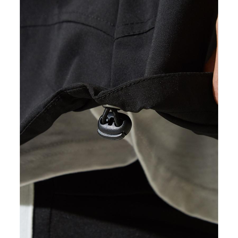 マウンテンパーカー メンズ 迷彩 チェック マンパー ライトジャケット ボリュームネック ナイロン カモフラ 黒 ストリート系 | improves | 17