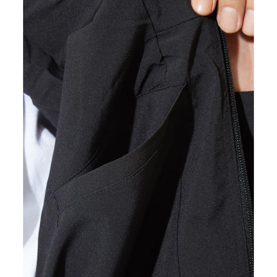 マウンテンパーカー メンズ 迷彩 チェック マンパー ライトジャケット ボリュームネック ナイロン カモフラ 黒 ストリート系 | improves | 18