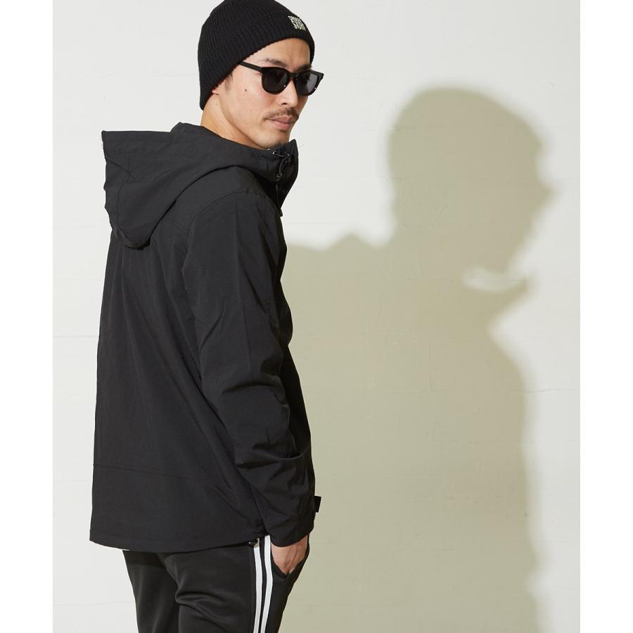 マウンテンパーカー メンズ 迷彩 チェック マンパー ライトジャケット ボリュームネック ナイロン カモフラ 黒 ストリート系 | improves | 04