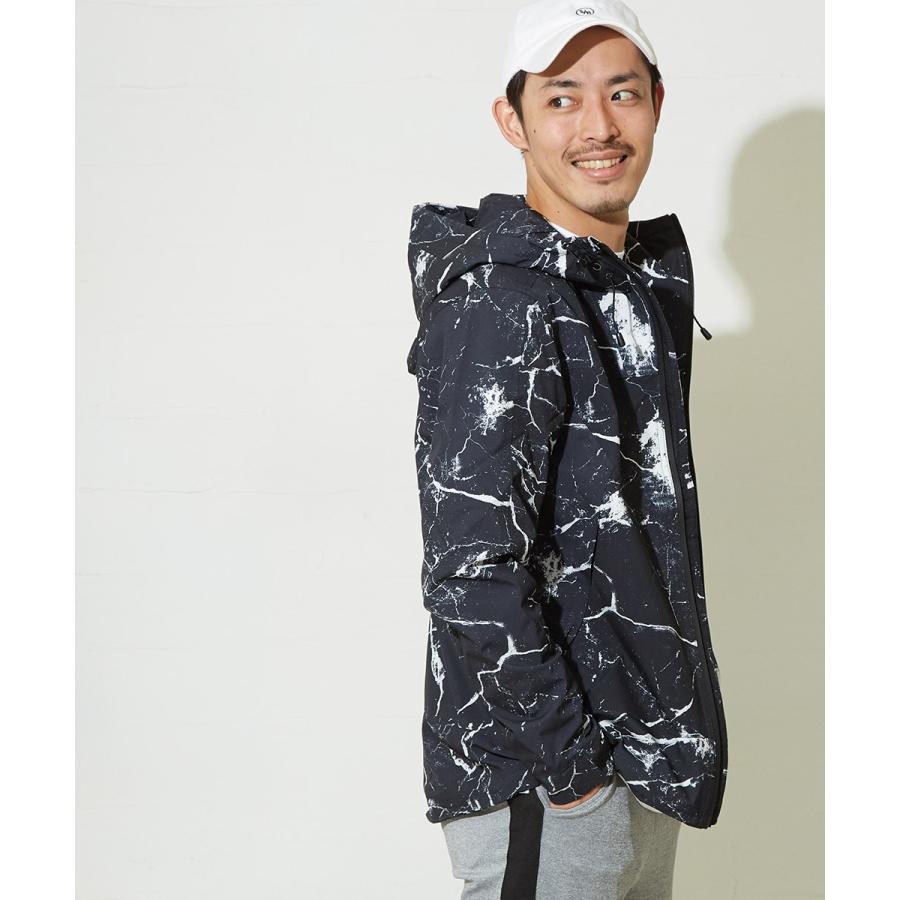 マウンテンパーカー メンズ 迷彩 チェック マンパー ライトジャケット ボリュームネック ナイロン カモフラ 黒 ストリート系 | improves | 08