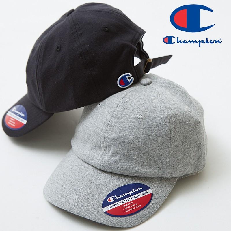 Champion チャンピオン キャップ メンズ 帽子 ベースボールキャップ ブランド ロゴ スウェット ブラック グレー 黒 韓国