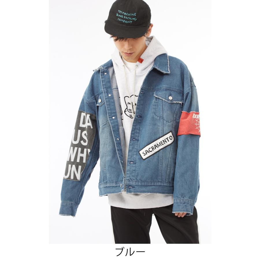 ビッグシルエット ジージャン メンズ Gジャン デニムジャケット オーバーサイズ ビッグサイズ 春 アウター ブルゾン | improves | 10