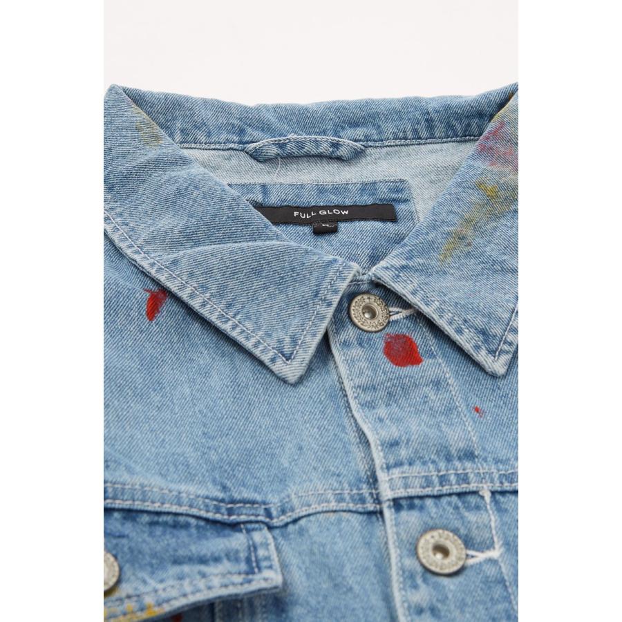 ビッグシルエット Gジャン メンズ 大きいサイズ ダメージ ジージャン デニムジャケット ブルゾン 春 アウター ブルー 青 | improves | 09