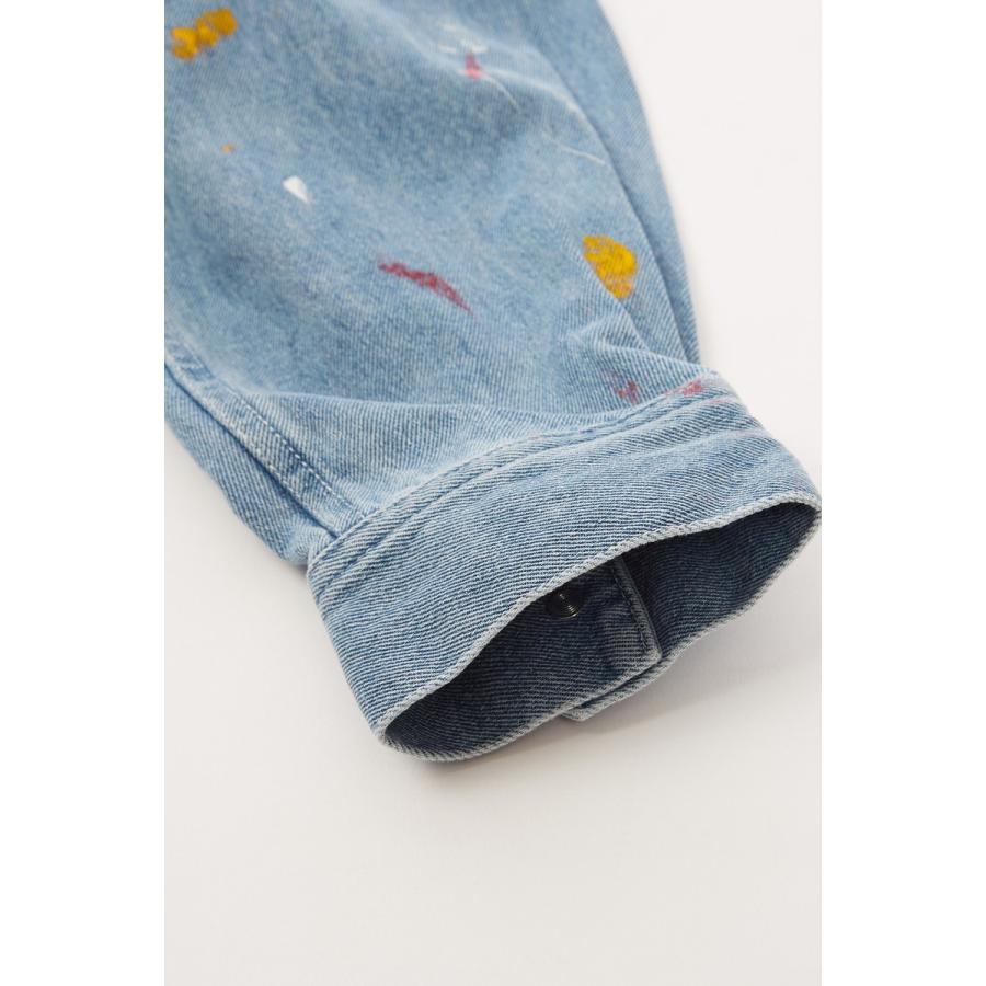 ビッグシルエット Gジャン メンズ 大きいサイズ ダメージ ジージャン デニムジャケット ブルゾン 春 アウター ブルー 青 | improves | 10