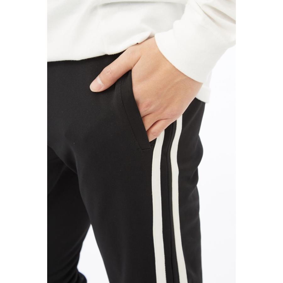 サイドジップ ジャージ ラインパンツ メンズ ダンス サイドライン パンツ ラインジャージ スキニー トラックパンツ 黒 | improves | 09