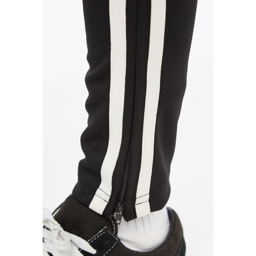 サイドジップ ジャージ ラインパンツ メンズ ダンス サイドライン パンツ ラインジャージ スキニー トラックパンツ 黒 | improves | 10