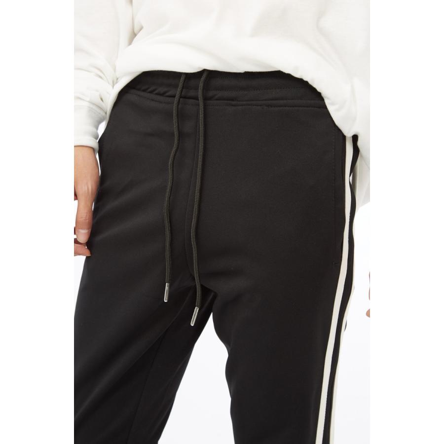 サイドジップ ジャージ ラインパンツ メンズ ダンス サイドライン パンツ ラインジャージ スキニー トラックパンツ 黒 | improves | 12
