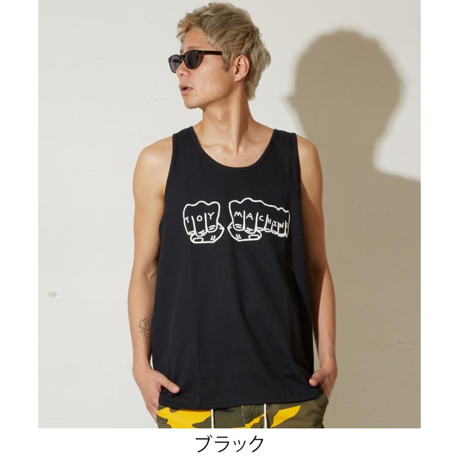 TOY MACHINE トイマシーン タンクトップ メンズ Tシャツ ノースリーブ カットソー ブランド ロゴ プリント 白 | improves | 02
