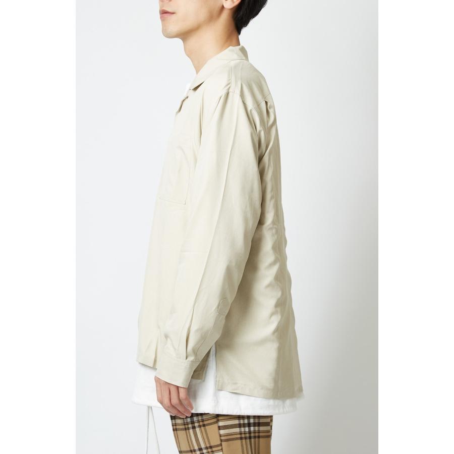 BED & BREAKFAST 麻100% ベージュ長袖シャツ BED&BREAKFAST 「BED&BREAKFAST」 長袖シャツ SMALL ベージュ