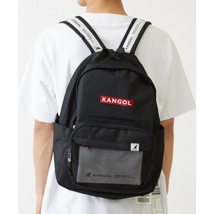 KANGOL カンゴール リュック メンズ バックパック デイパック リュックサック ポーチ付き バッグ ブランド 黒 | KANGOL | 04