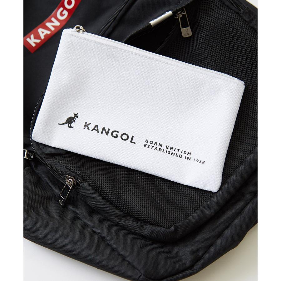 KANGOL カンゴール リュック メンズ バックパック デイパック リュックサック ポーチ付き バッグ ブランド 黒 | KANGOL | 07