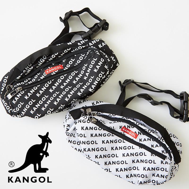 KANGOL カンゴール ウエストバッグ メンズ ウエストバック ウエスト ポーチ ボディバッグ ショルダーバッグ 黒 | KANGOL