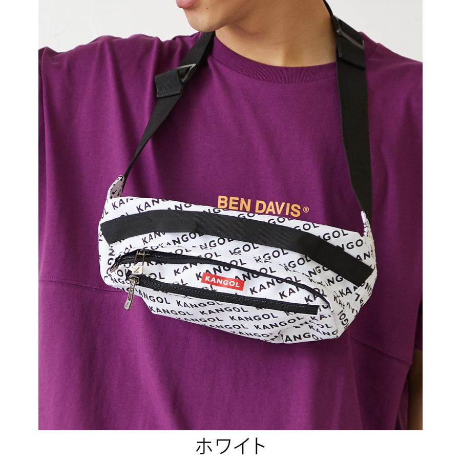 KANGOL カンゴール ウエストバッグ メンズ ウエストバック ウエスト ポーチ ボディバッグ ショルダーバッグ 黒 | KANGOL | 01