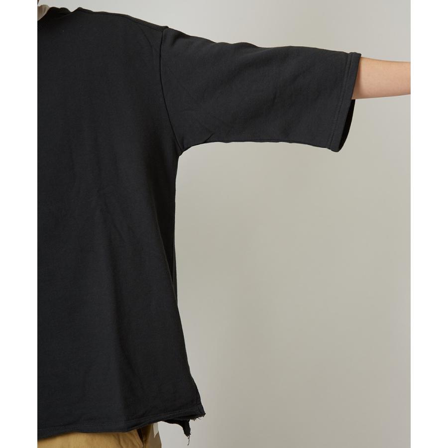 ビッグシルエット トレーナー メンズ ビッグTシャツ 7分袖 Tシャツ 七分袖 無地 スウェット カットソー オーバーサイズ ビッグサイズ | improves | 15