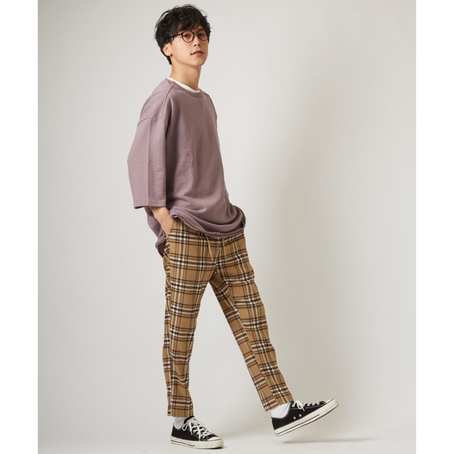 ビッグシルエット トレーナー メンズ ビッグTシャツ 7分袖 Tシャツ 七分袖 無地 スウェット カットソー オーバーサイズ ビッグサイズ | improves | 04