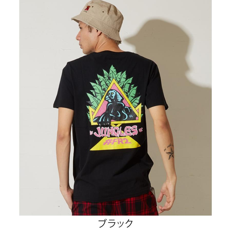 JUNGLES × #FR2 ジャングルズ Tシャツ メンズ 半袖 ブランド ロゴ クルーネック カットソー ジャングルス 白 | improves | 04