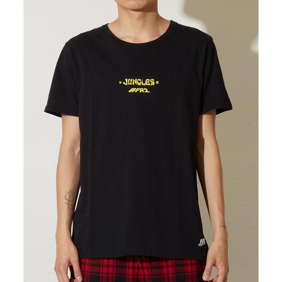 JUNGLES × #FR2 ジャングルズ Tシャツ メンズ 半袖 ブランド ロゴ クルーネック カットソー ジャングルス 白 | improves | 07
