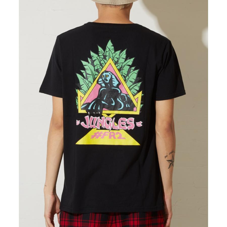 JUNGLES × #FR2 ジャングルズ Tシャツ メンズ 半袖 ブランド ロゴ クルーネック カットソー ジャングルス 白 | improves | 09