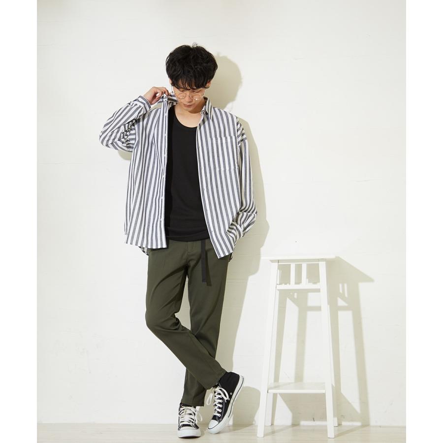 ロング タンクトップ メンズ ワッフル 生地 無地 ロング丈タンクトップ カットソー ホワイト ブラック ネオンカラー 蛍光色 improves | improves | 09