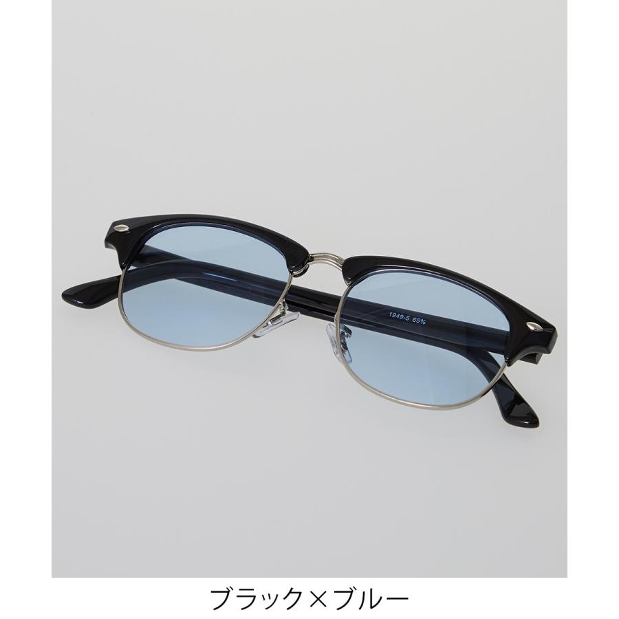 伊達メガネ サングラス メンズ サーモント メガネ 眼鏡 めがね おしゃれ UVカット 伊達眼鏡 だてめがね 薄い色 ウェリントン improves | improves | 01